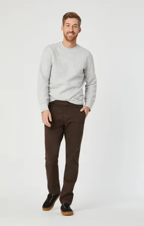 EDWARD CHINO IN COFFEE BEAN TWILL