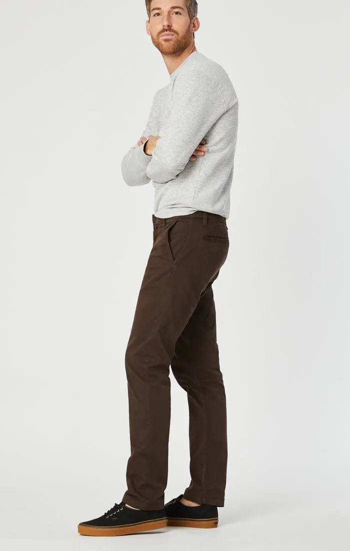 EDWARD CHINO IN COFFEE BEAN TWILL