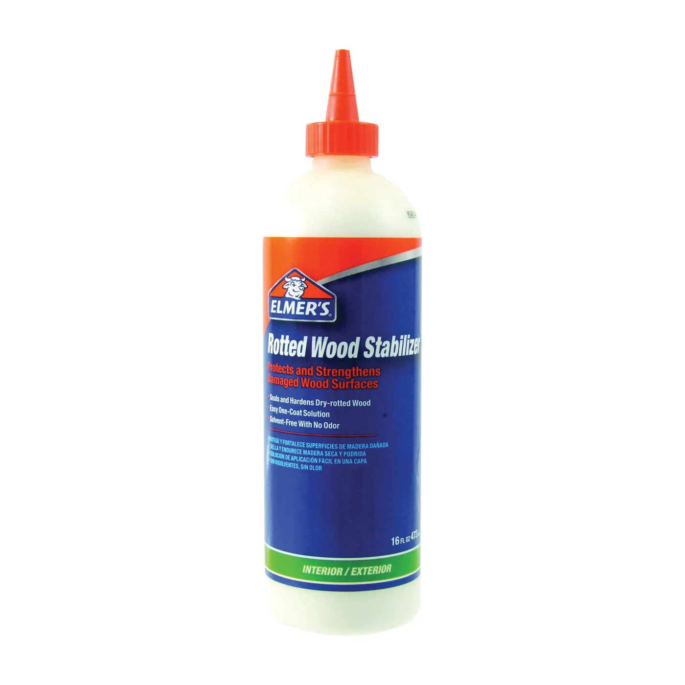 Elmers E760Q Rotted Wood Stabilizer, Liquid, White, 16 oz