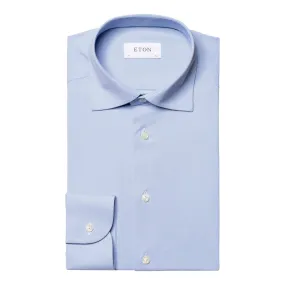 ETON Four Way Stretch Shirt Contemporary Fit MID BLUE