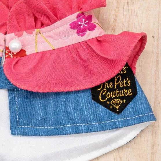 Female Denim Frills Cape - Azalea