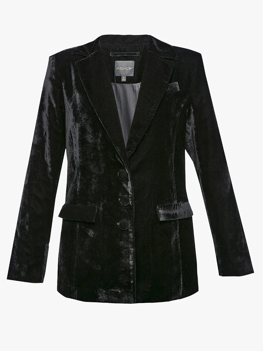 FIONA VELVET BOYFRIEND BLAZER