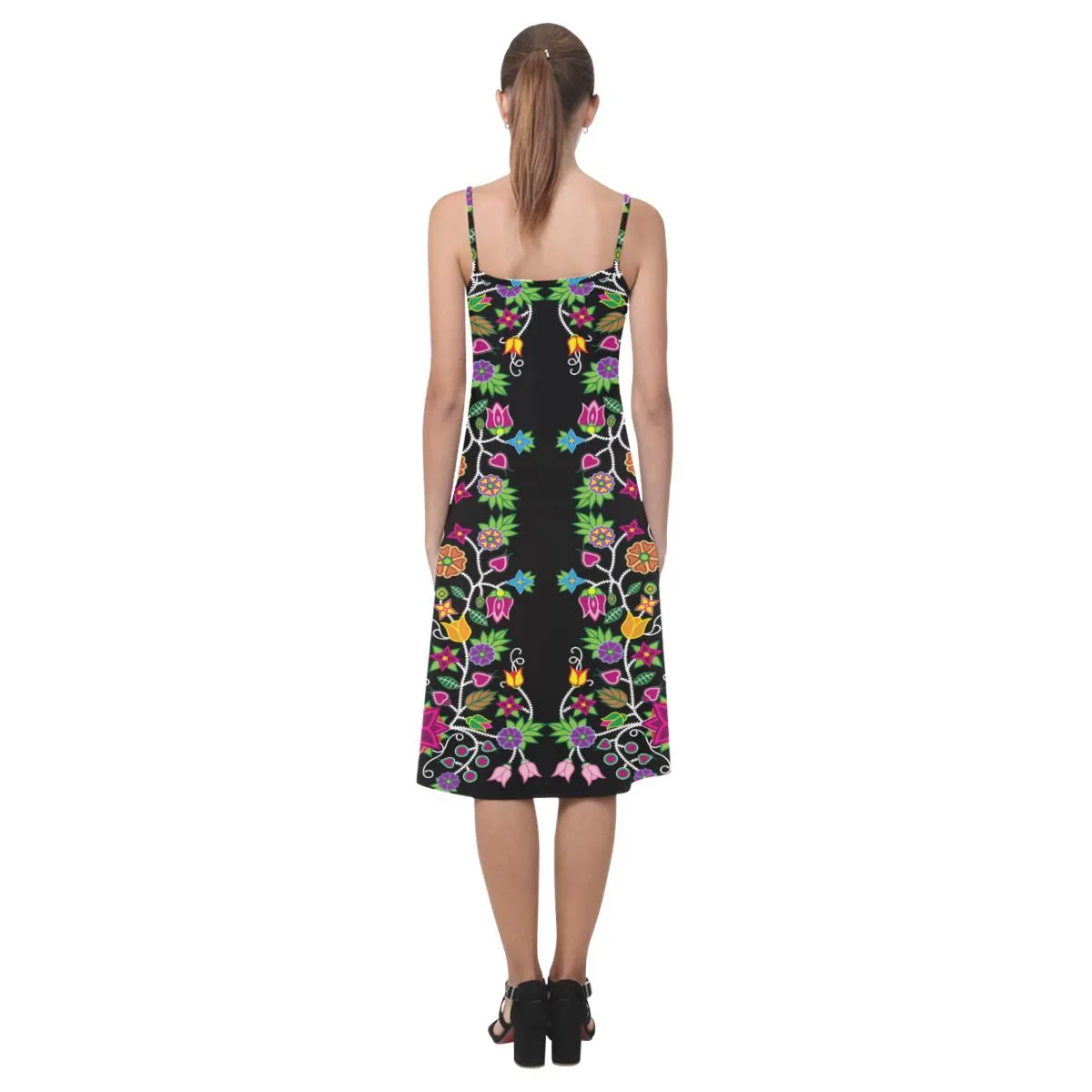 Floral Beadwork Alcestis Slip Dress