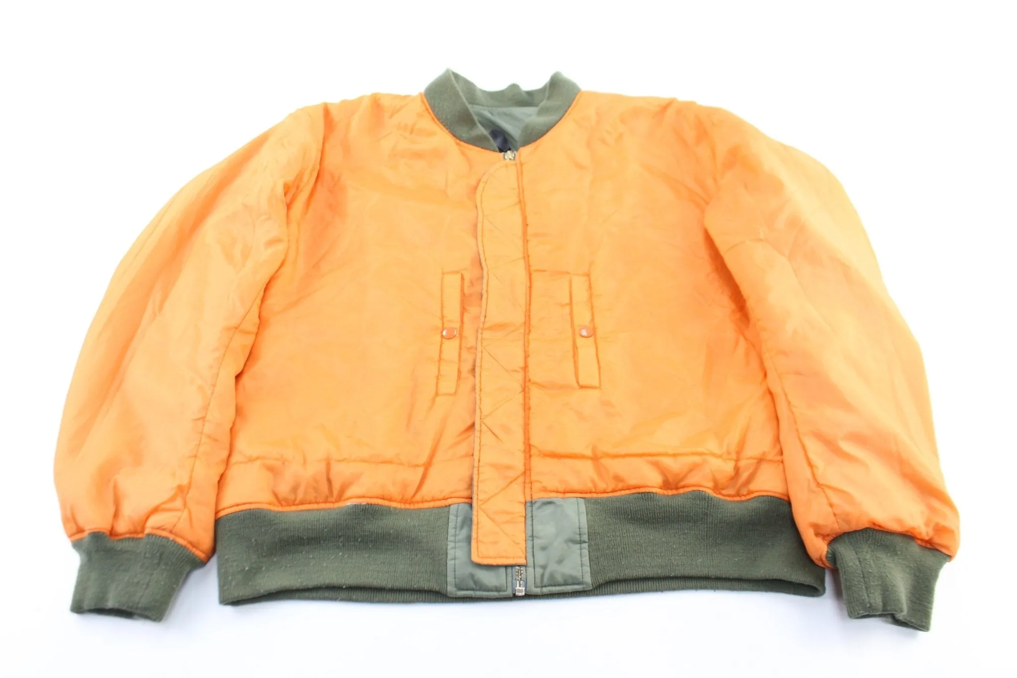 Forest Walkers Green & Orange Reversible Bomber Jacket