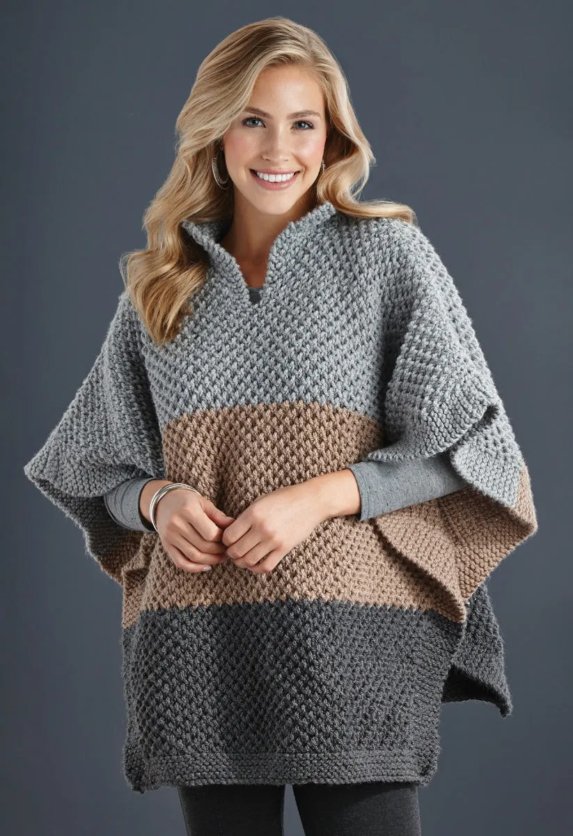 Free Brioche Poncho Pattern