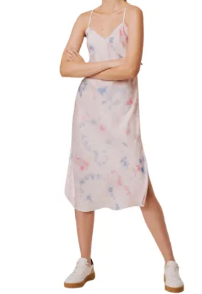 FRENCH CONNECTION Women's Sadie Tie-Dye Midi Slip On Dress