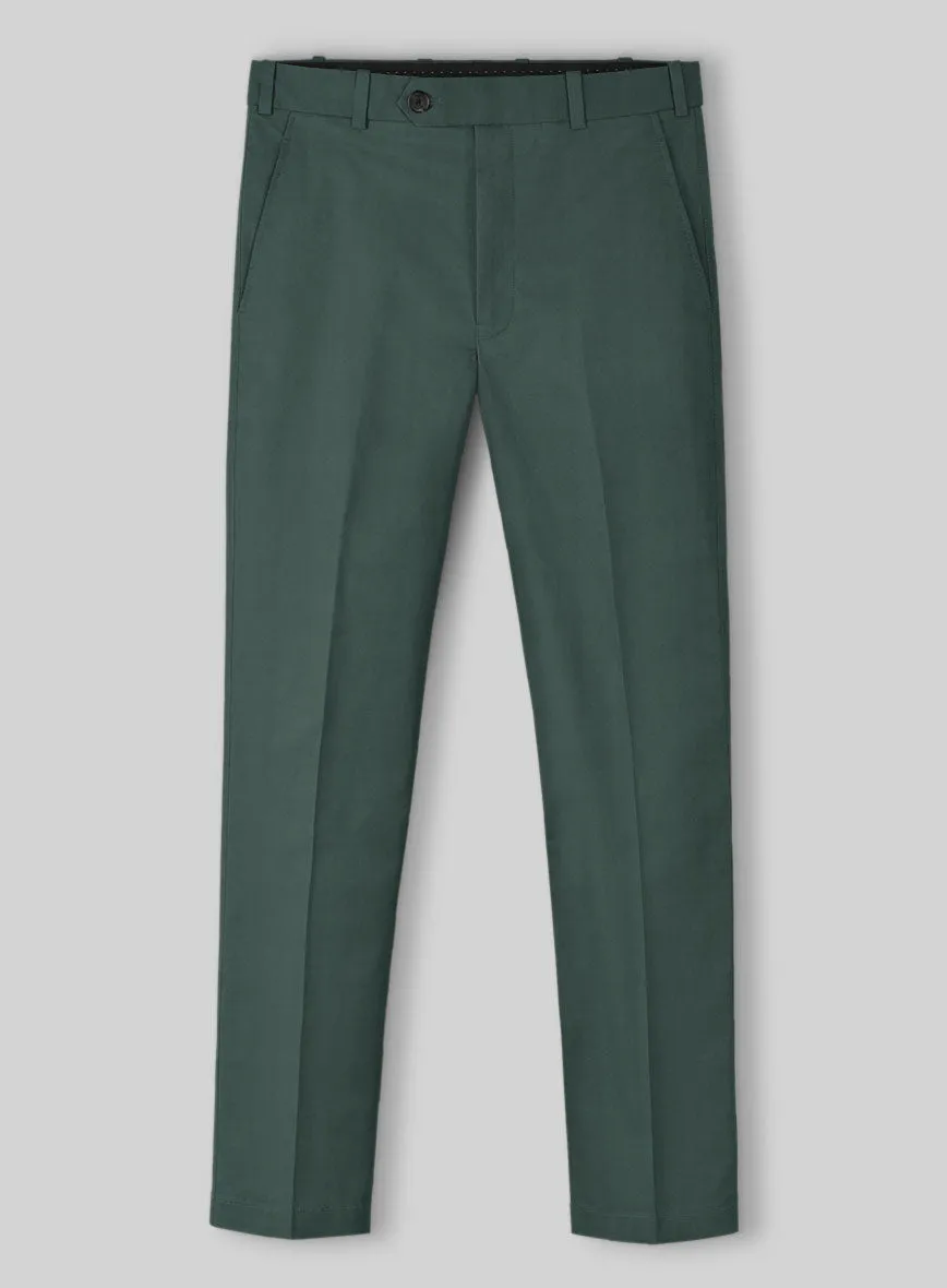 Gallo Green Stretch Chino Pants