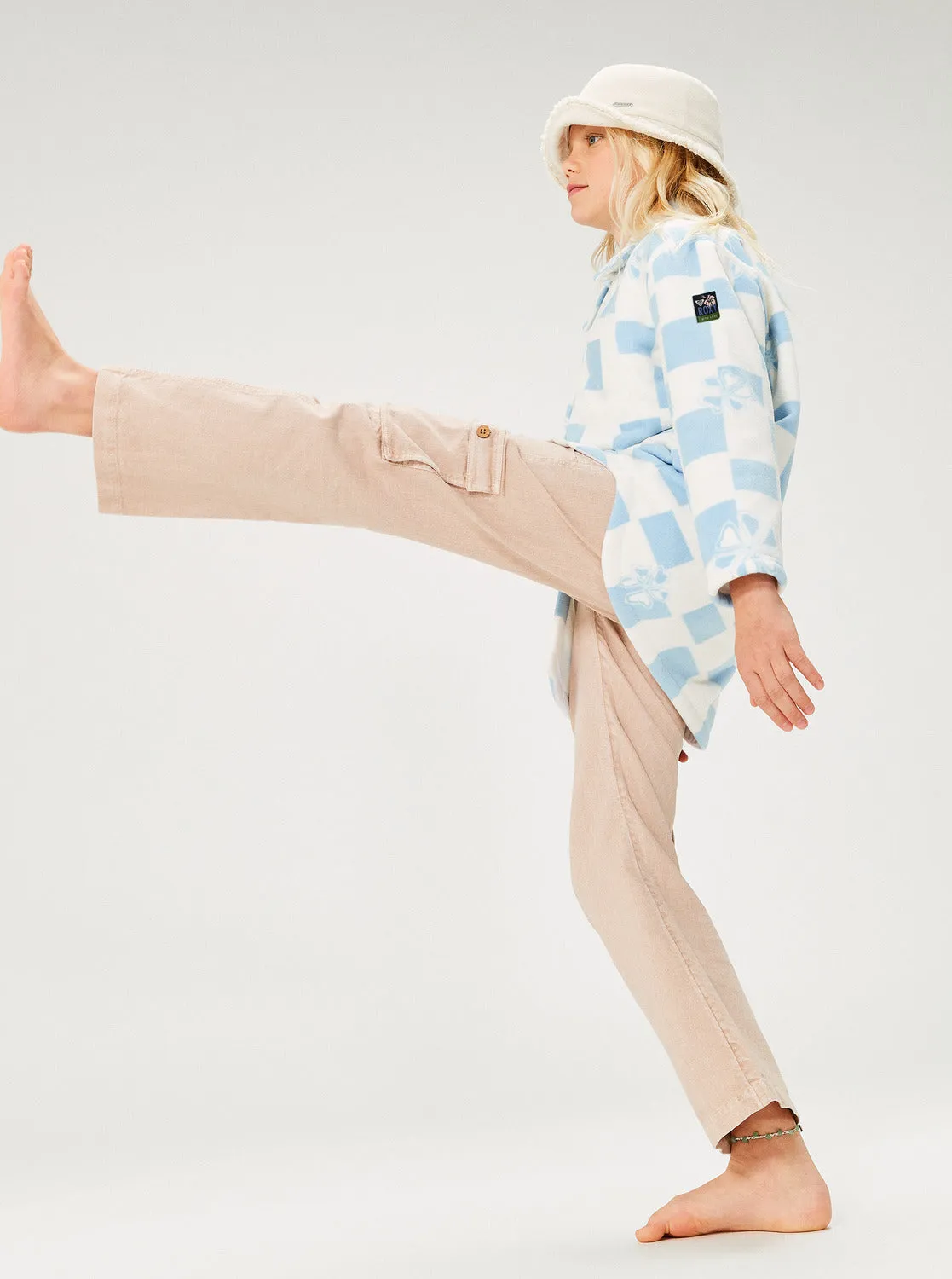 Girls 4-16 Precious Cargo Pants - Warm Taupe