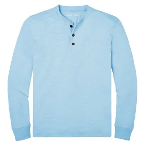 Henley Shirt Long Sleeve - Powder Blue