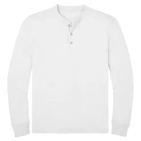 Henley Shirt Long Sleeve - White