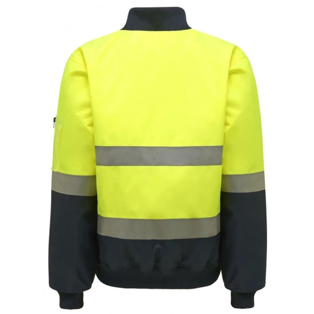 Hi Vis 2Tone Taped Bomber Jacket