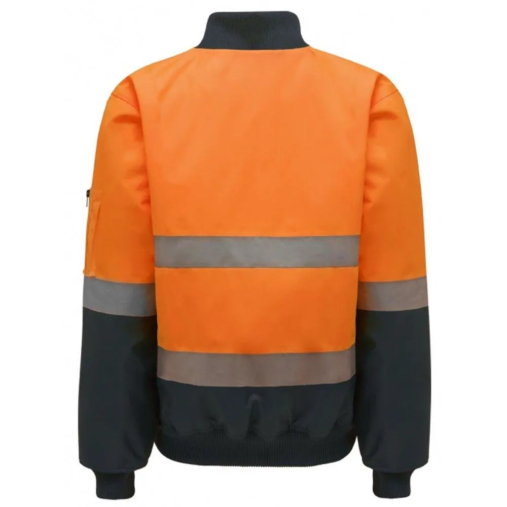 Hi Vis 2Tone Taped Bomber Jacket