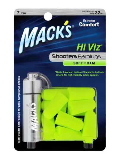 Hi Viz Banded Foam - Earplugs - Shooters Soft Foam