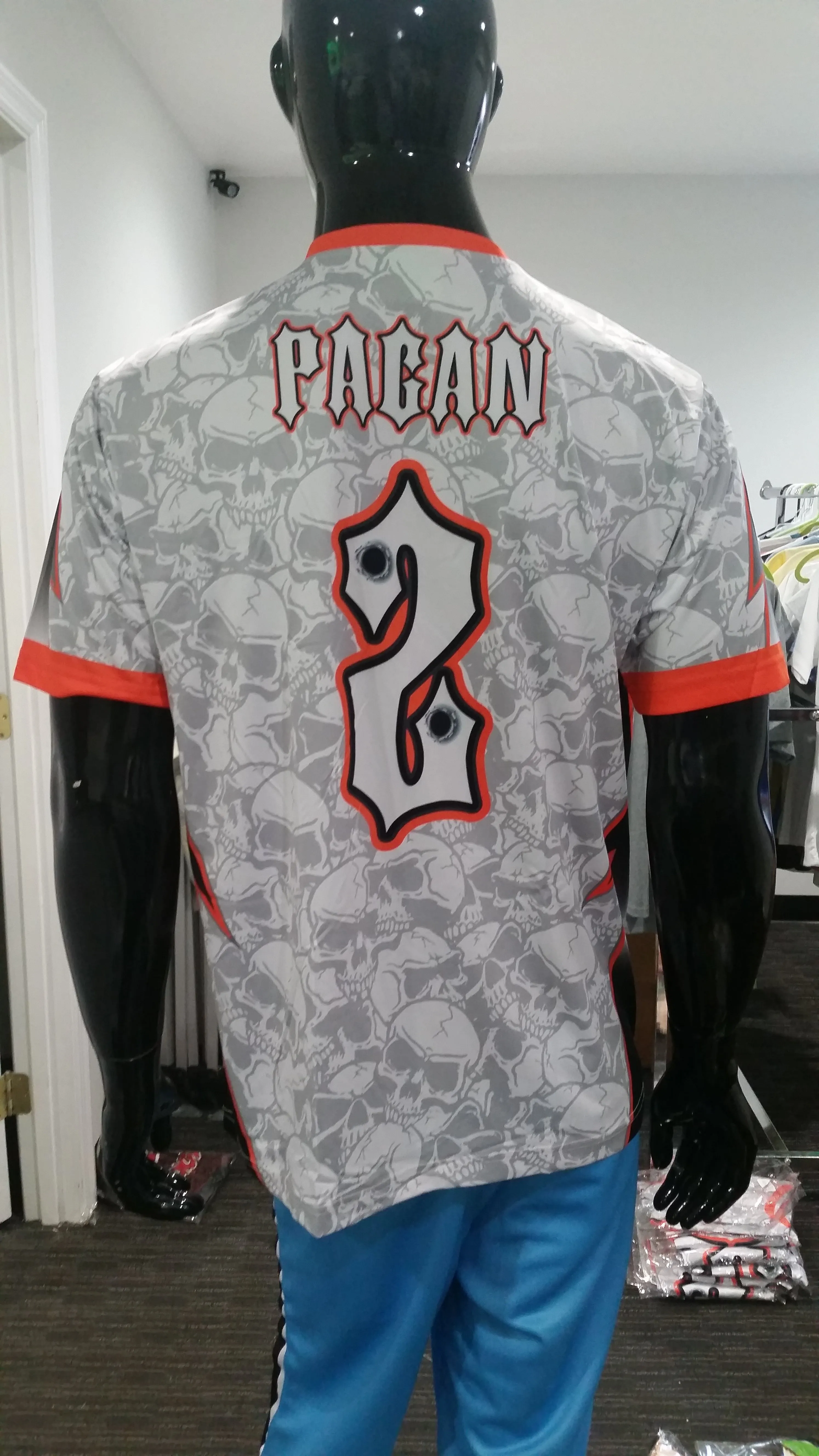 Hitmen, Skulls Watermark - Custom Full-Dye Jersey