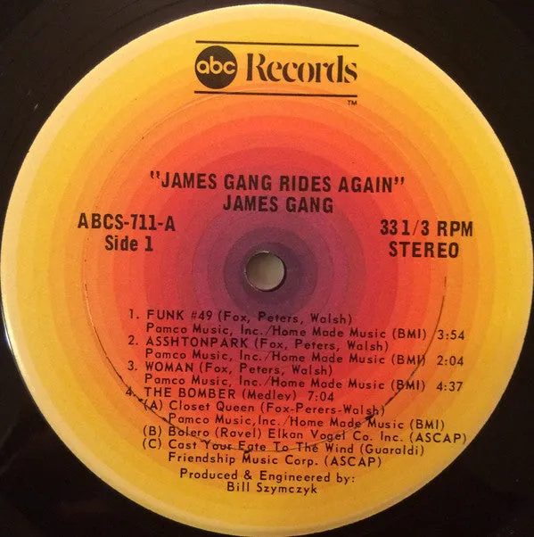 James Gang - James Gang Rides Again (LP, Album, RE, Gat) (VG )