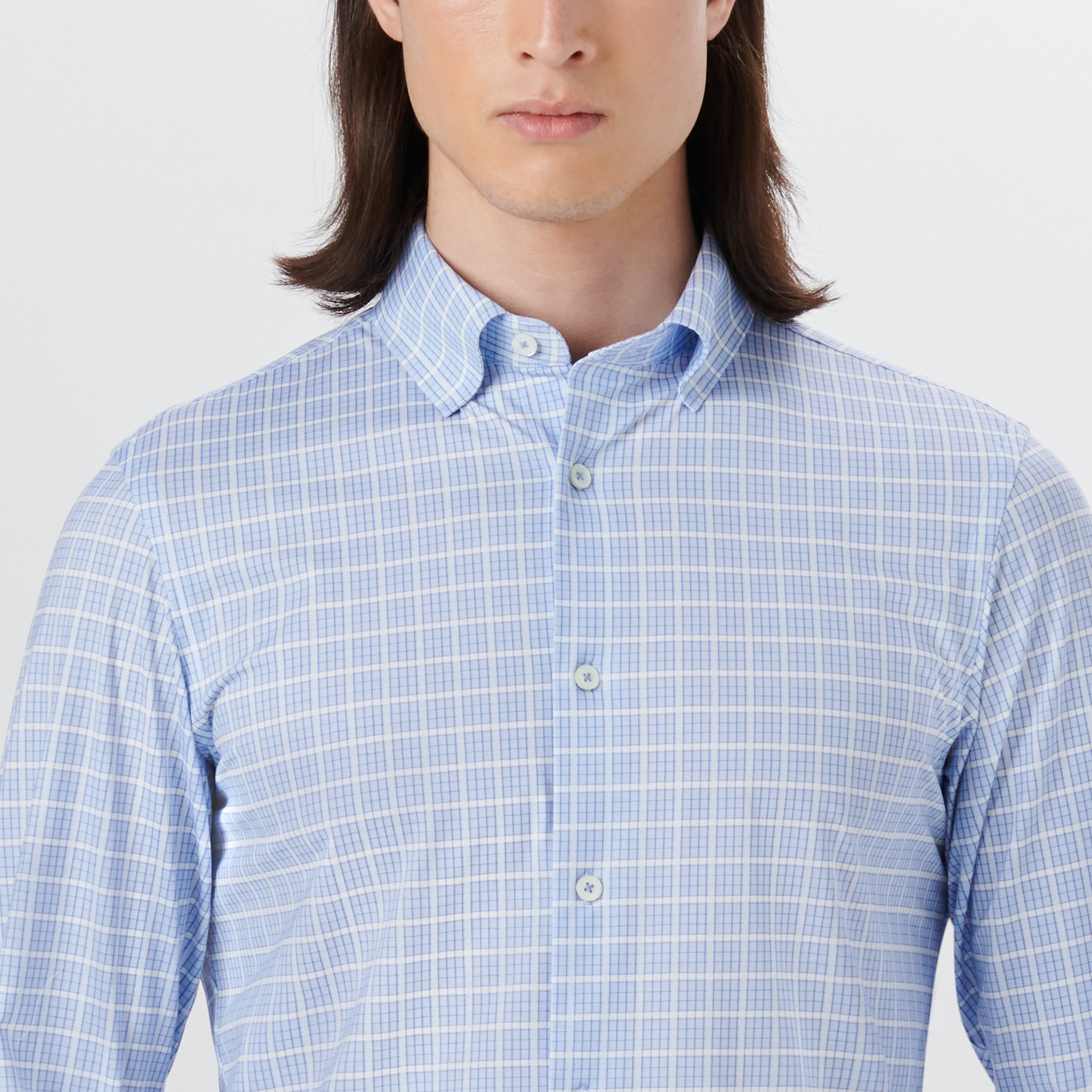 JAMES Grid Check OoohCotton Shirt