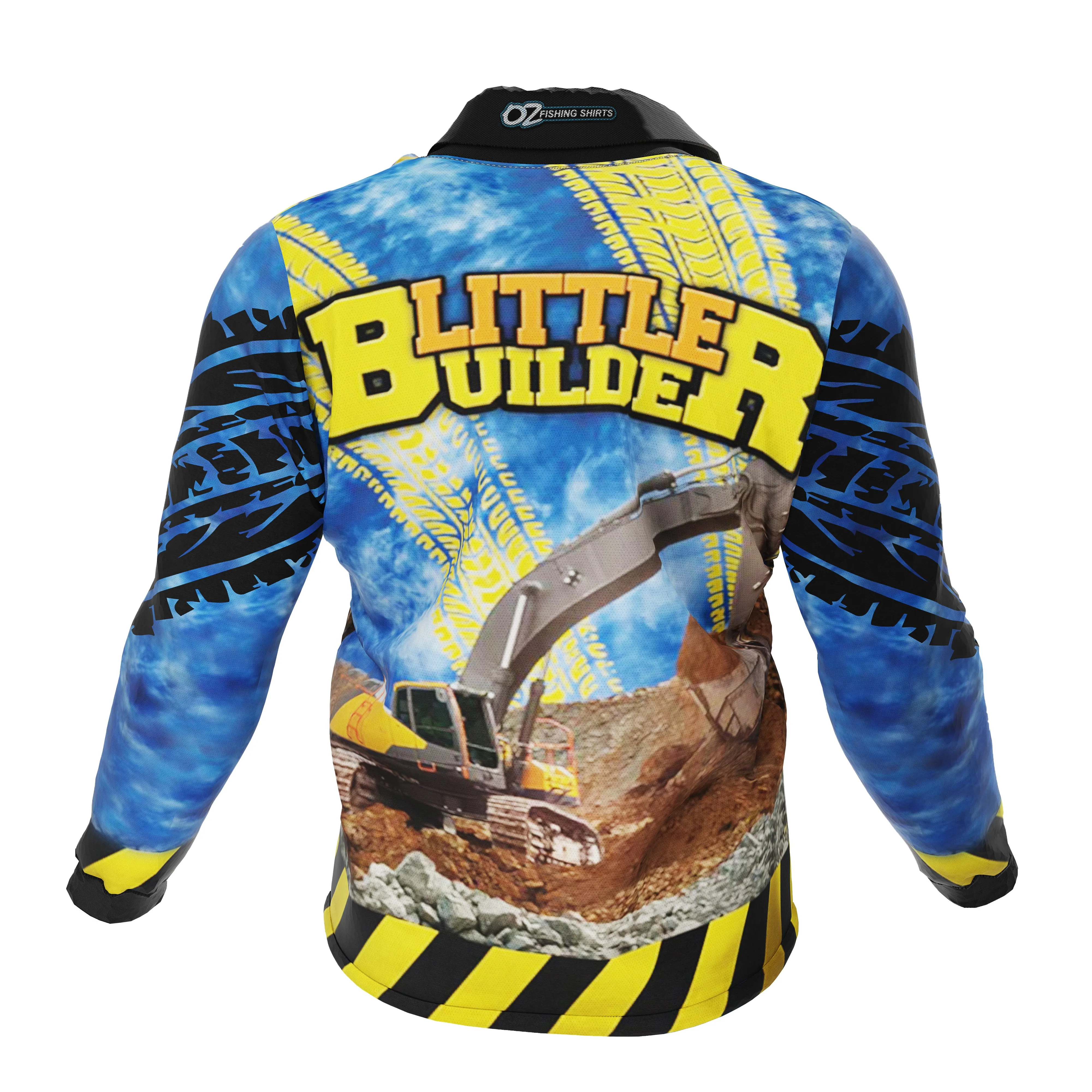 Kids Little Builder Fishing Shirt - Quick Dry & UV Rated