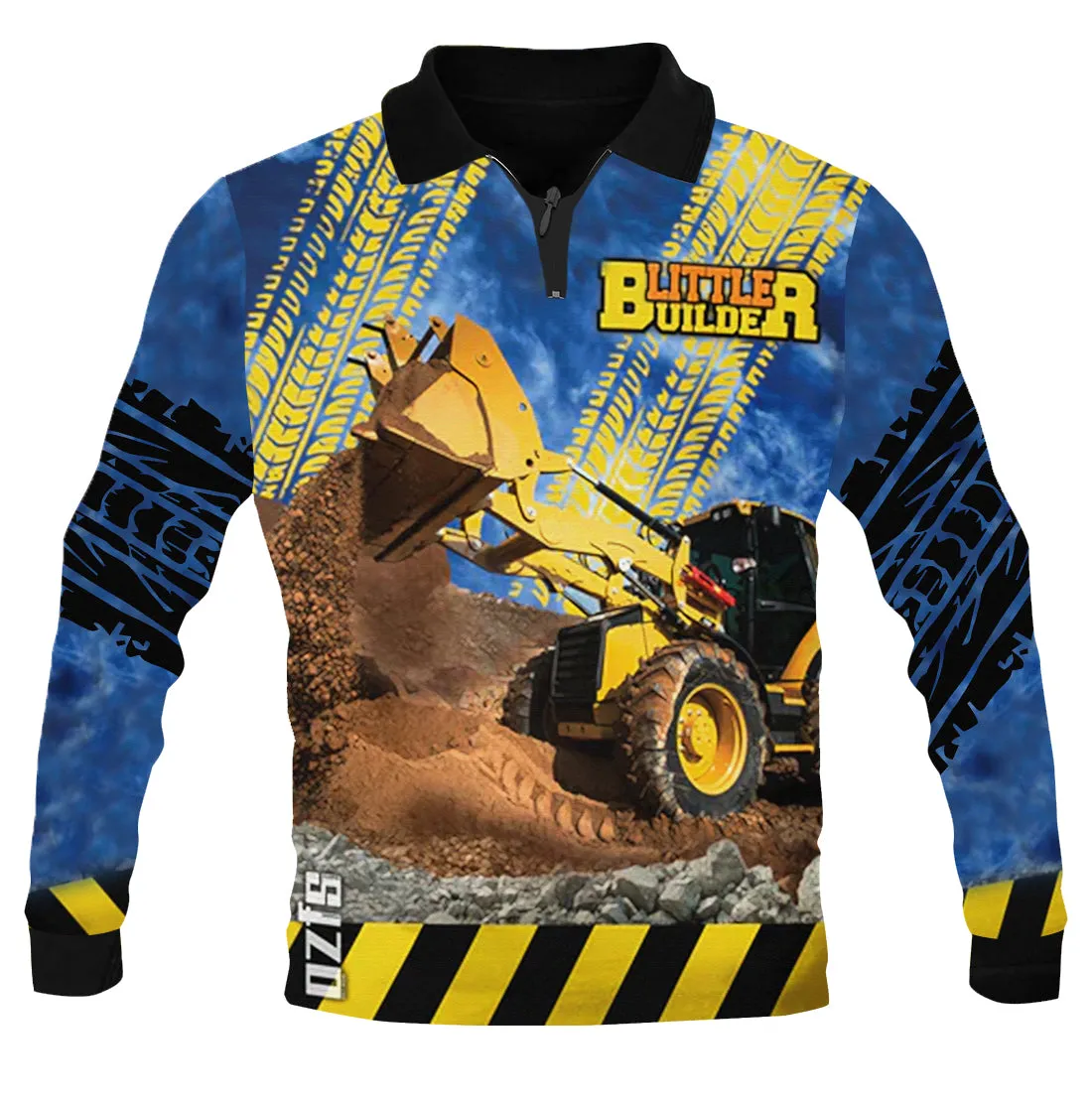 Kids Little Builder Fishing Shirt - Quick Dry & UV Rated