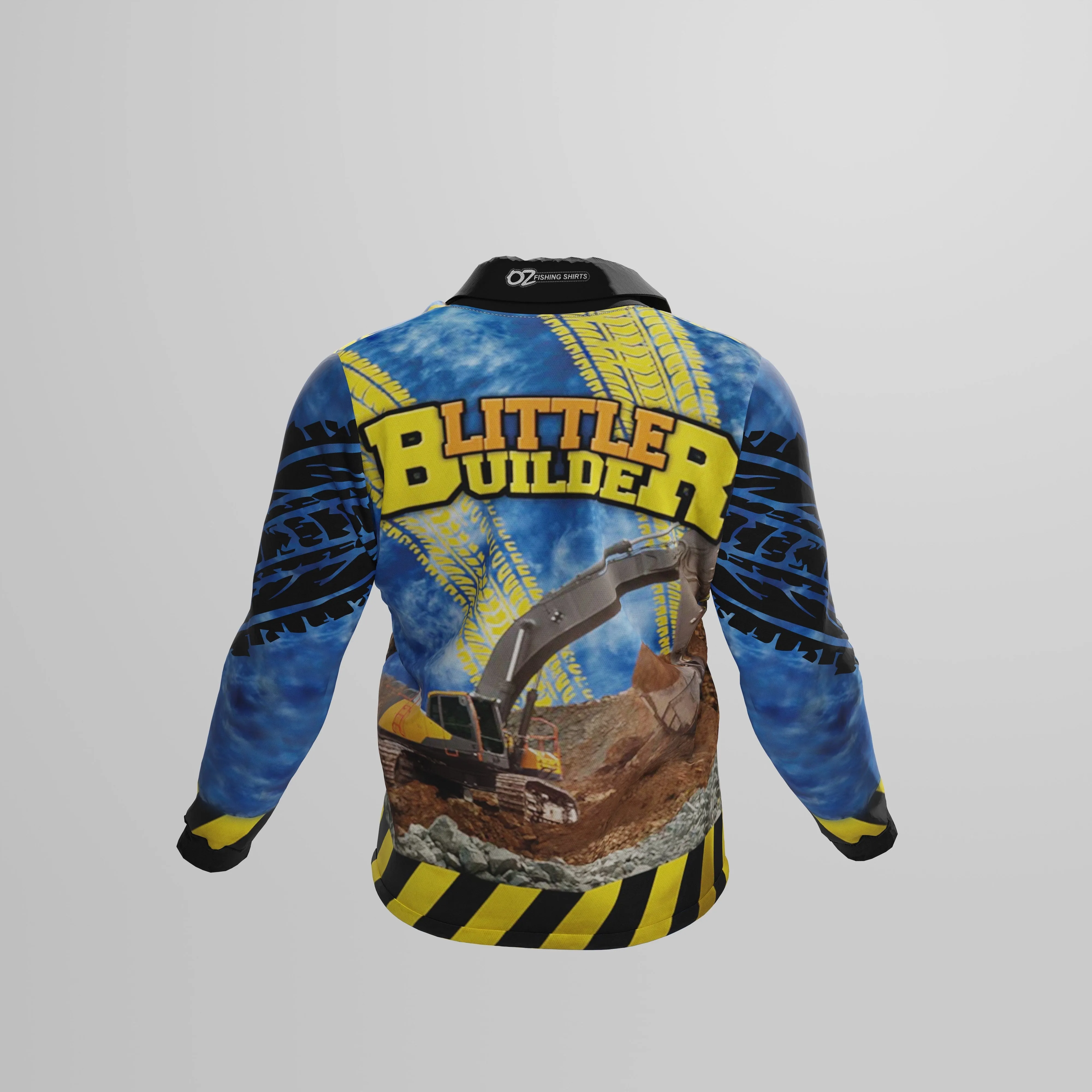 Kids Little Builder Fishing Shirt - Quick Dry & UV Rated