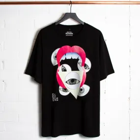 Known Artist 019 Front Print - Tshirt - Black