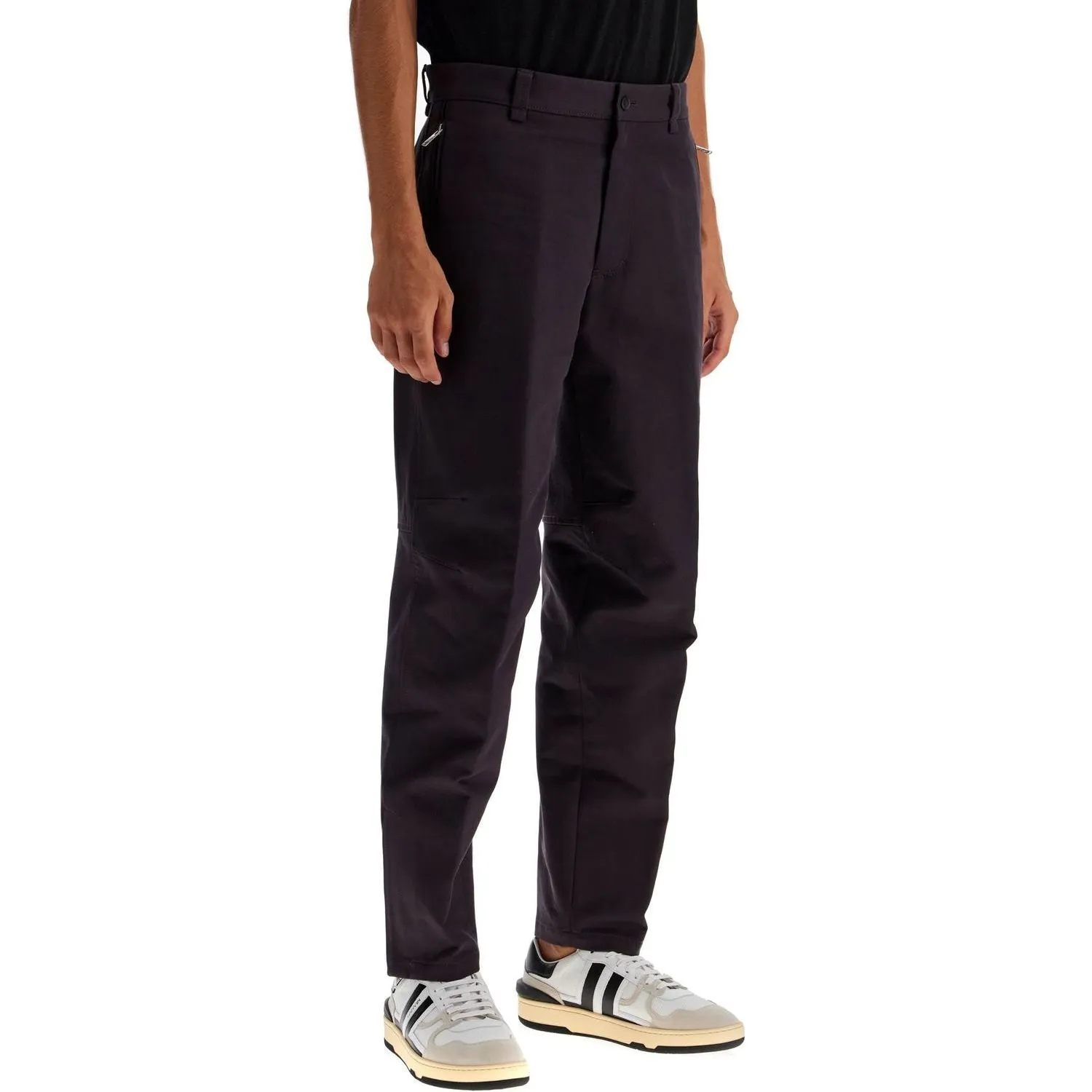 Lanvin biker gabardine trousers