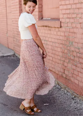 Leopard Print Pleated Midi Skirt - FINAL SALE