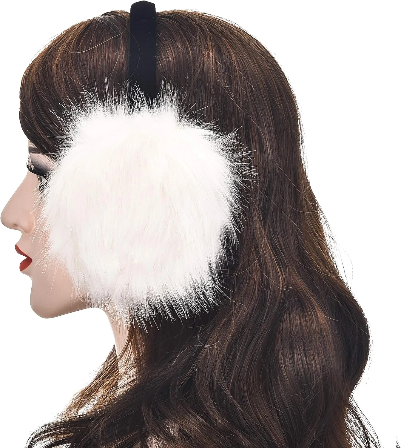 Light Blue Soft & Comfy Faux Fur Winter Style Ear Muffs