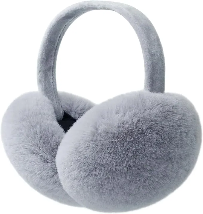 Light Purple Faux Fur Winter Style Ear Muffs