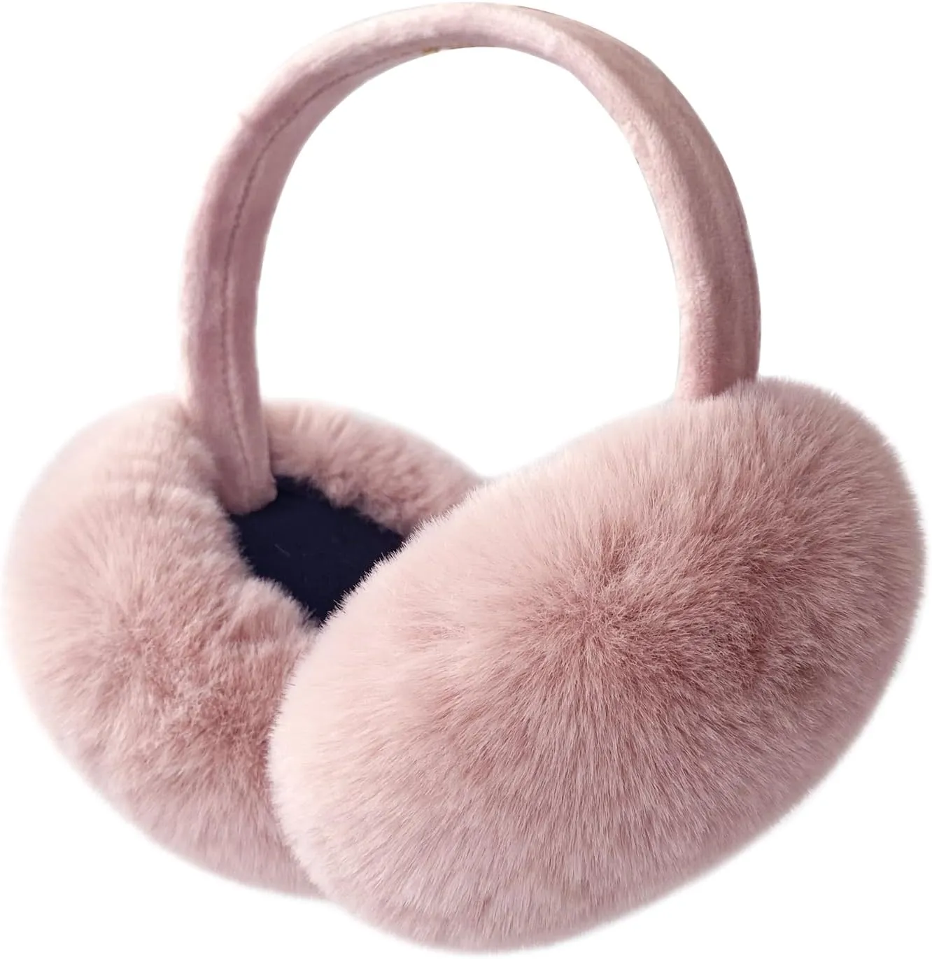 Light Purple Faux Fur Winter Style Ear Muffs