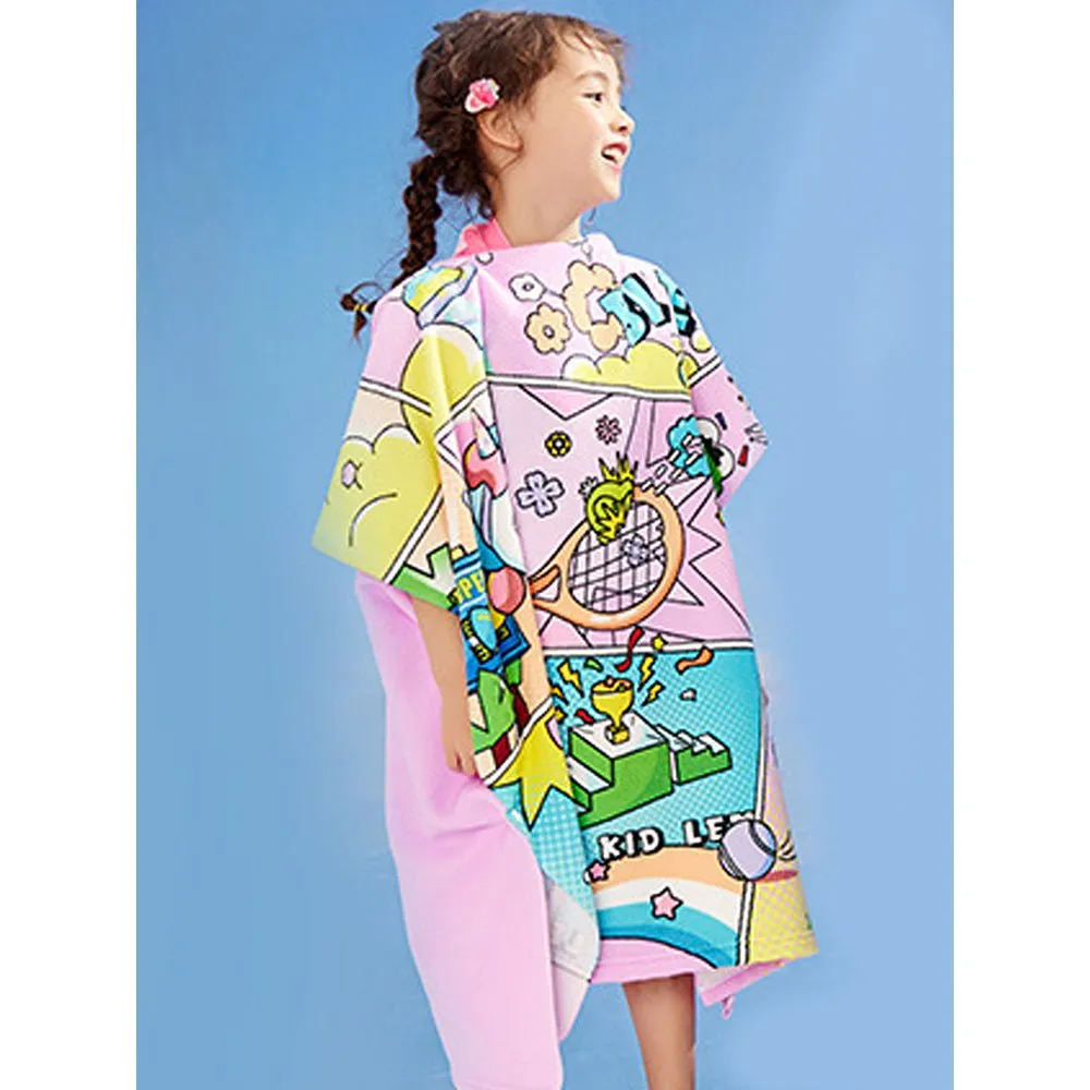 Little Surprise Box Hooded Swim Poncho/ Bath Towel/ swim coverup for Kids