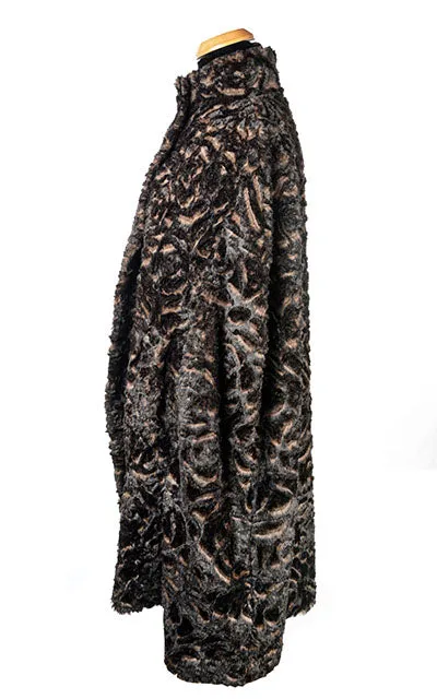 Long Cape - Luxury Faux Fur in Vintage Rose  - One Left!