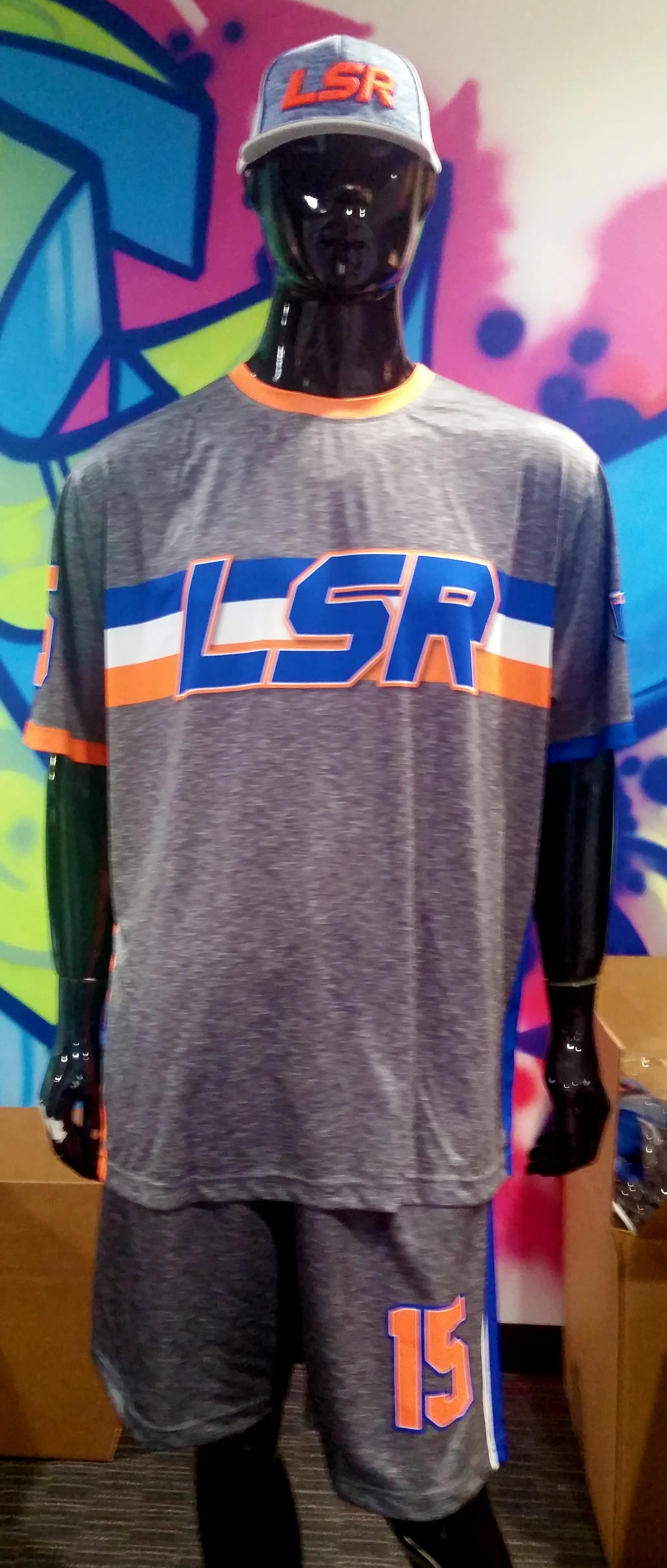 LSR, Heather Gray - Full-Dye Jersey, Hat & Shorts