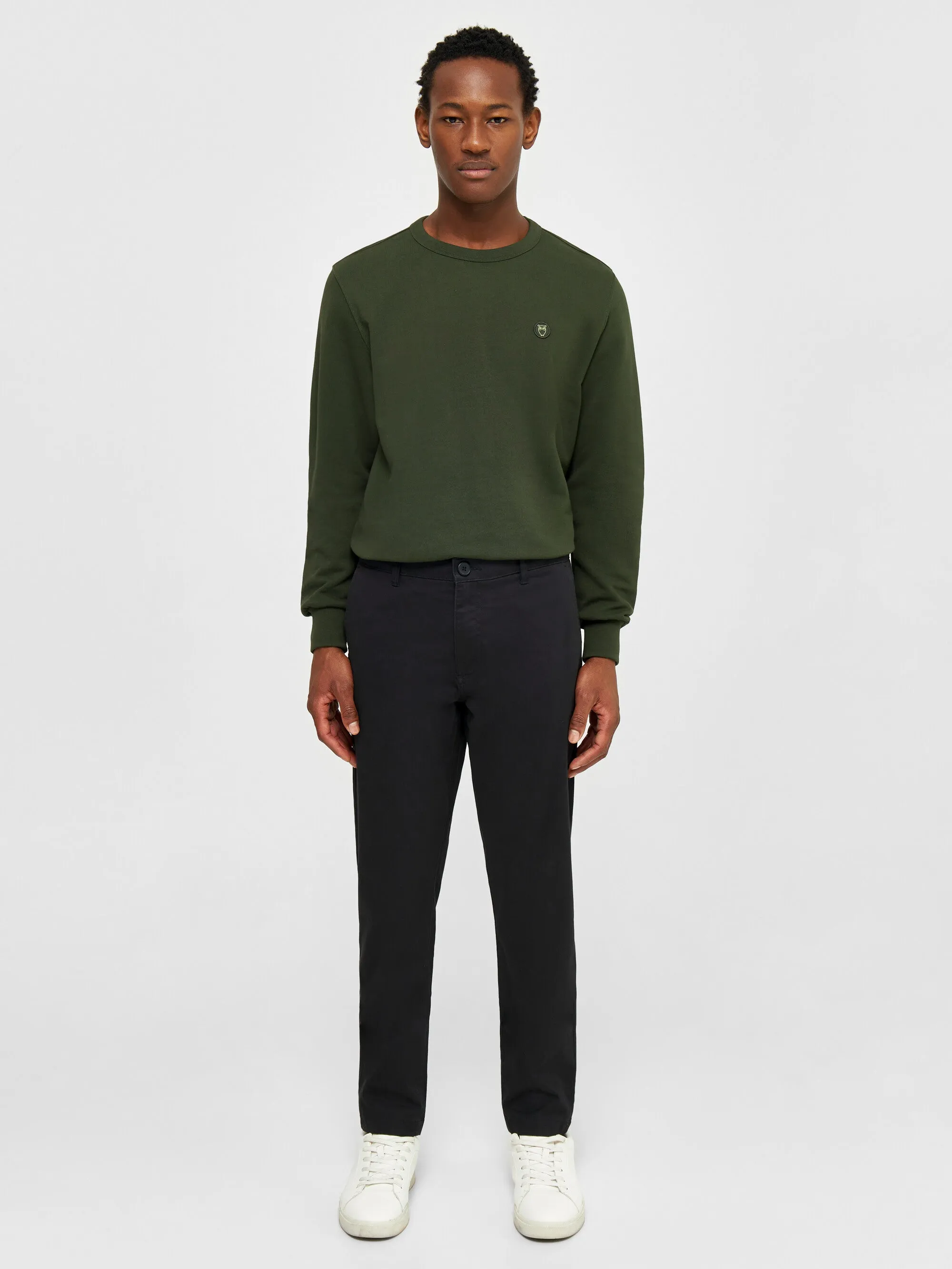 LUCA slim twill chino pants - Black Jet