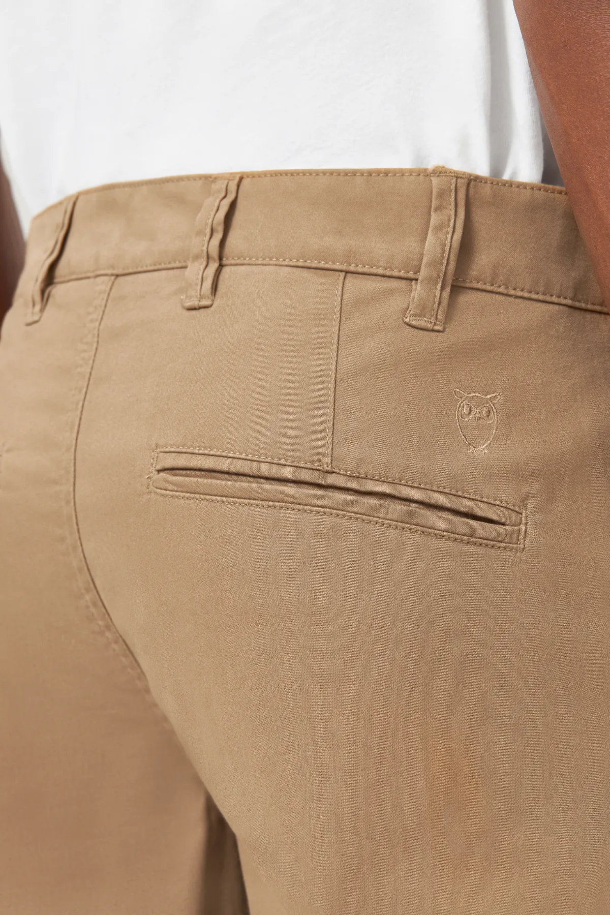 Luca Slim Twill Chino Pants Knowledge Cotton Apparel