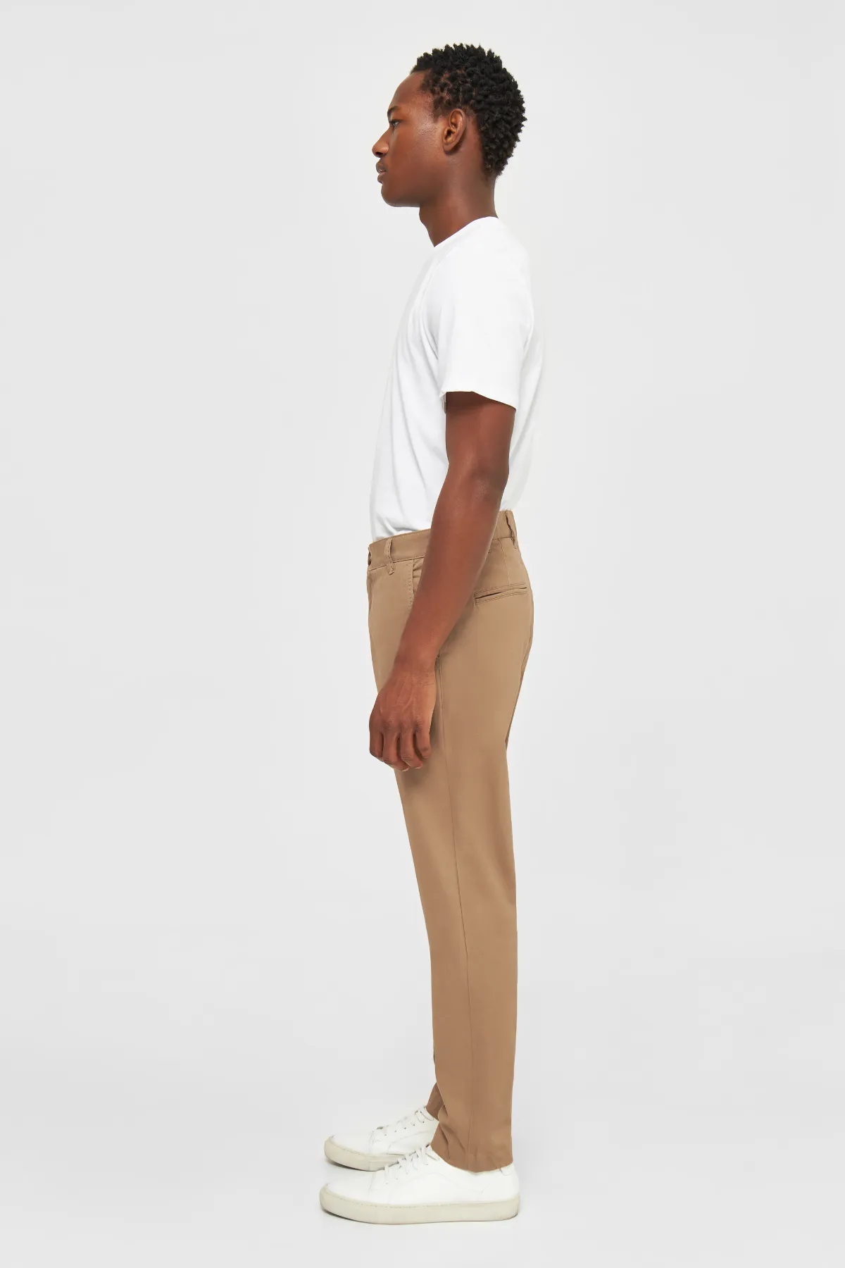 Luca Slim Twill Chino Pants Knowledge Cotton Apparel