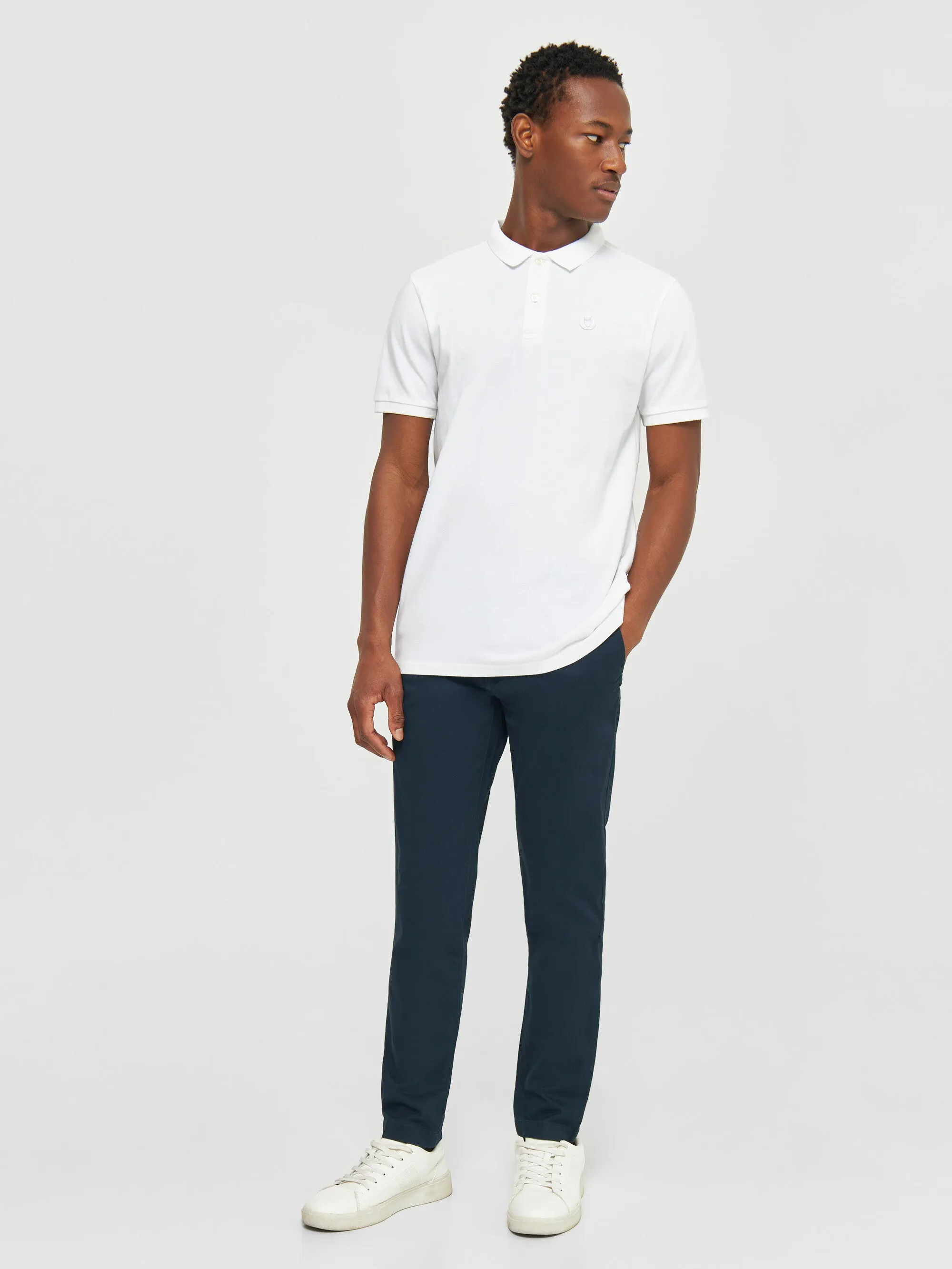 LUCA slim twill chino pants - Total Eclipse