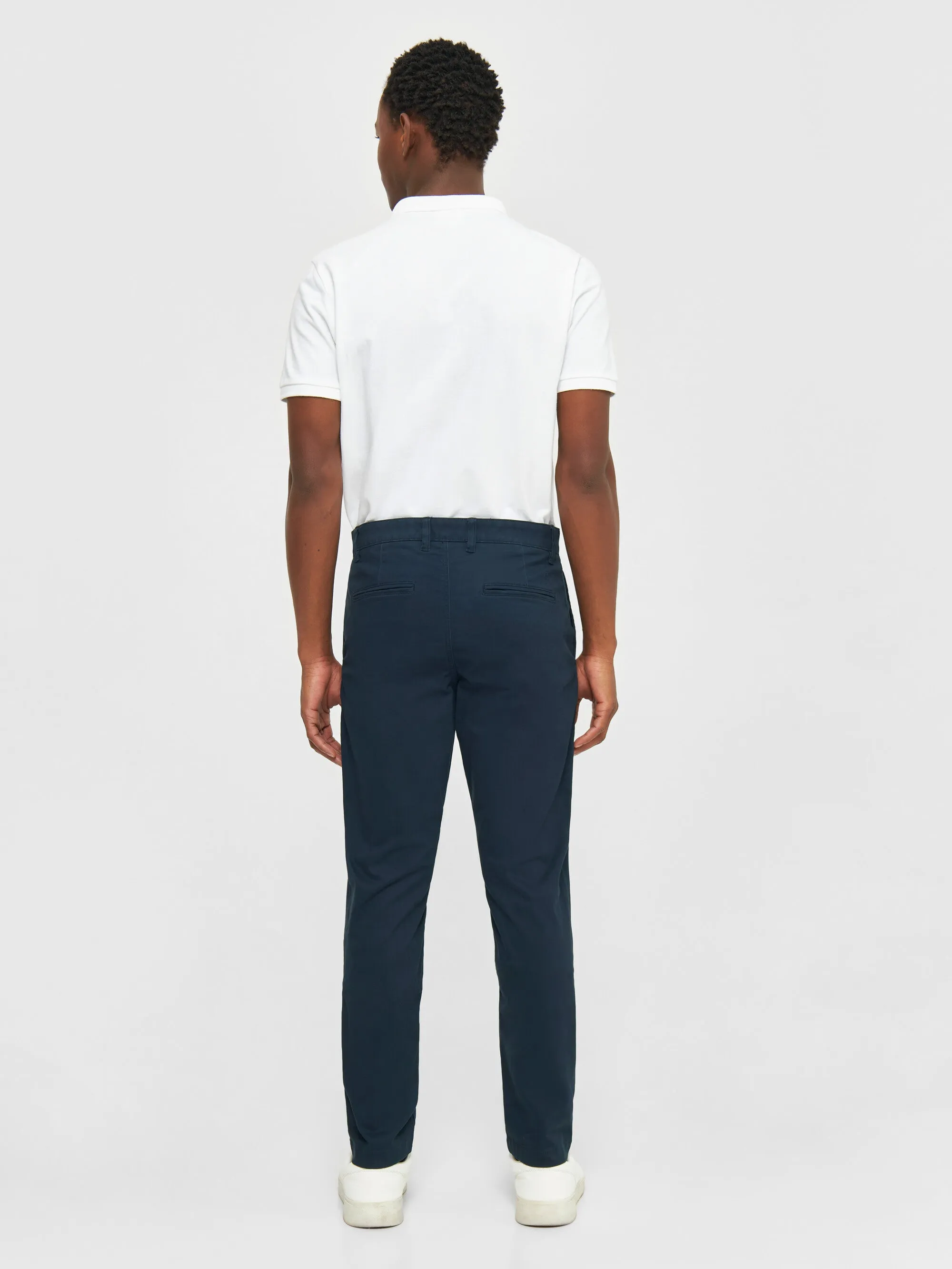 LUCA slim twill chino pants - Total Eclipse