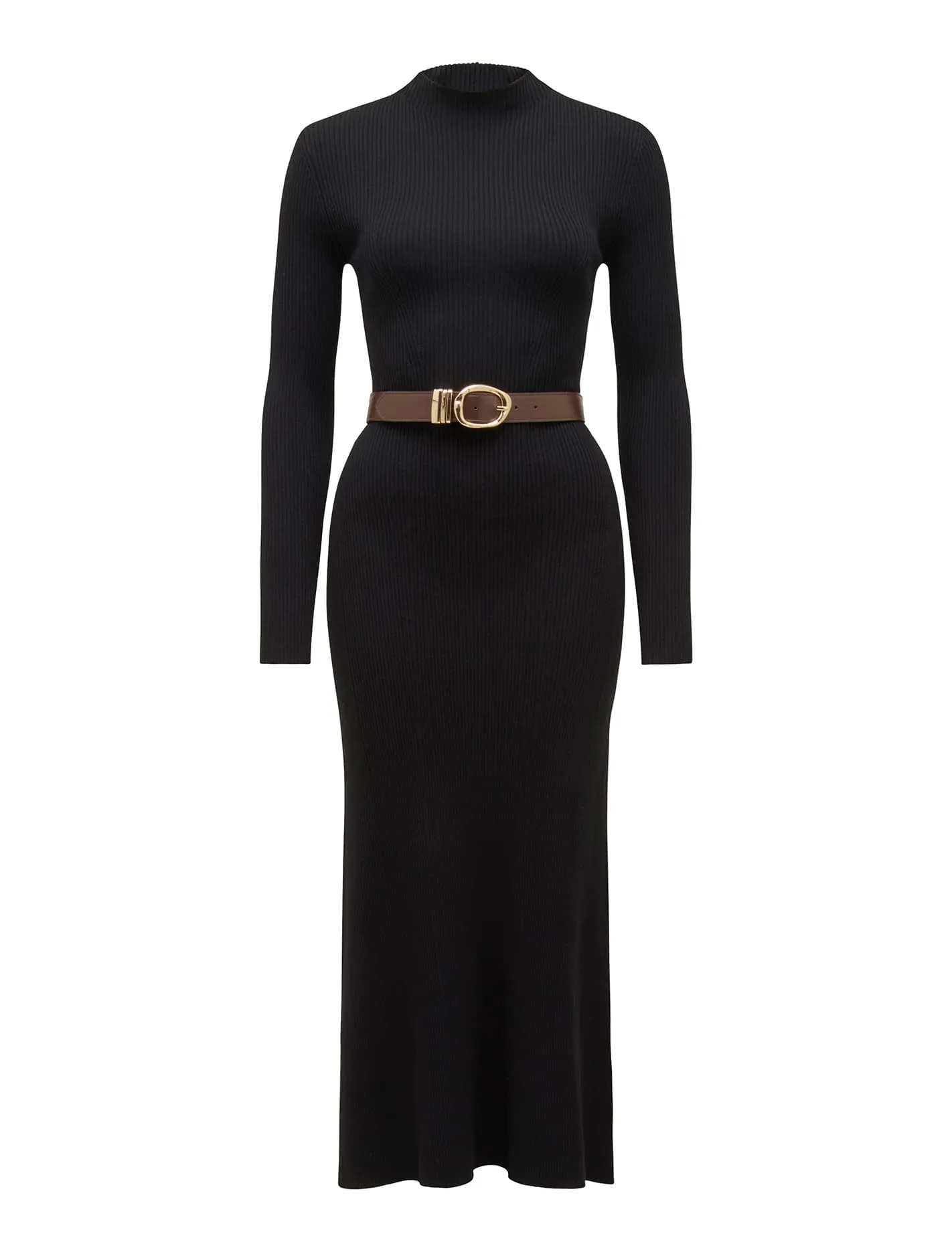 Luisa Fit And Flare Belted Midi Dress