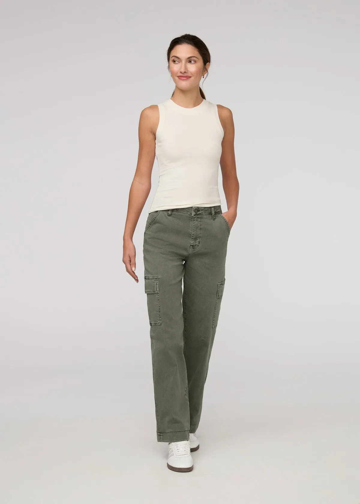 LuxTwill High Rise Cargo Pant