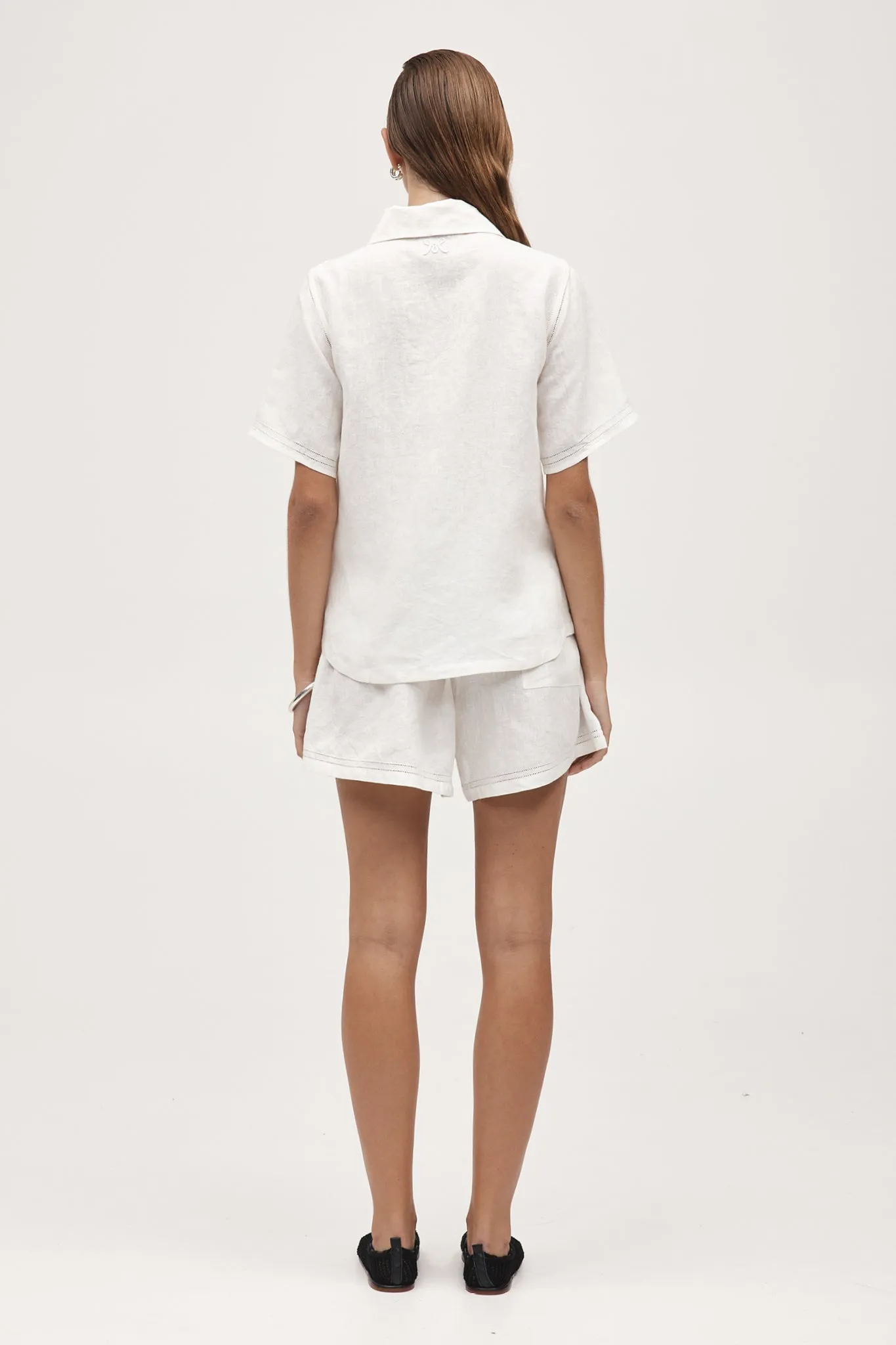 Marle Sunny Shirt - Linen - Ivory