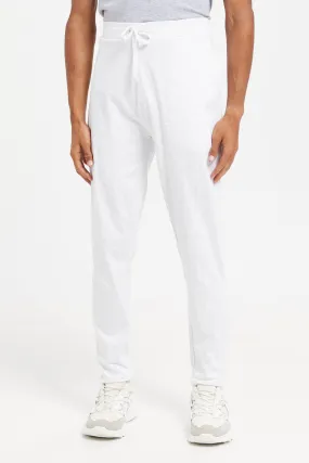 Men Ecru Cuffed Pyjama Bottom