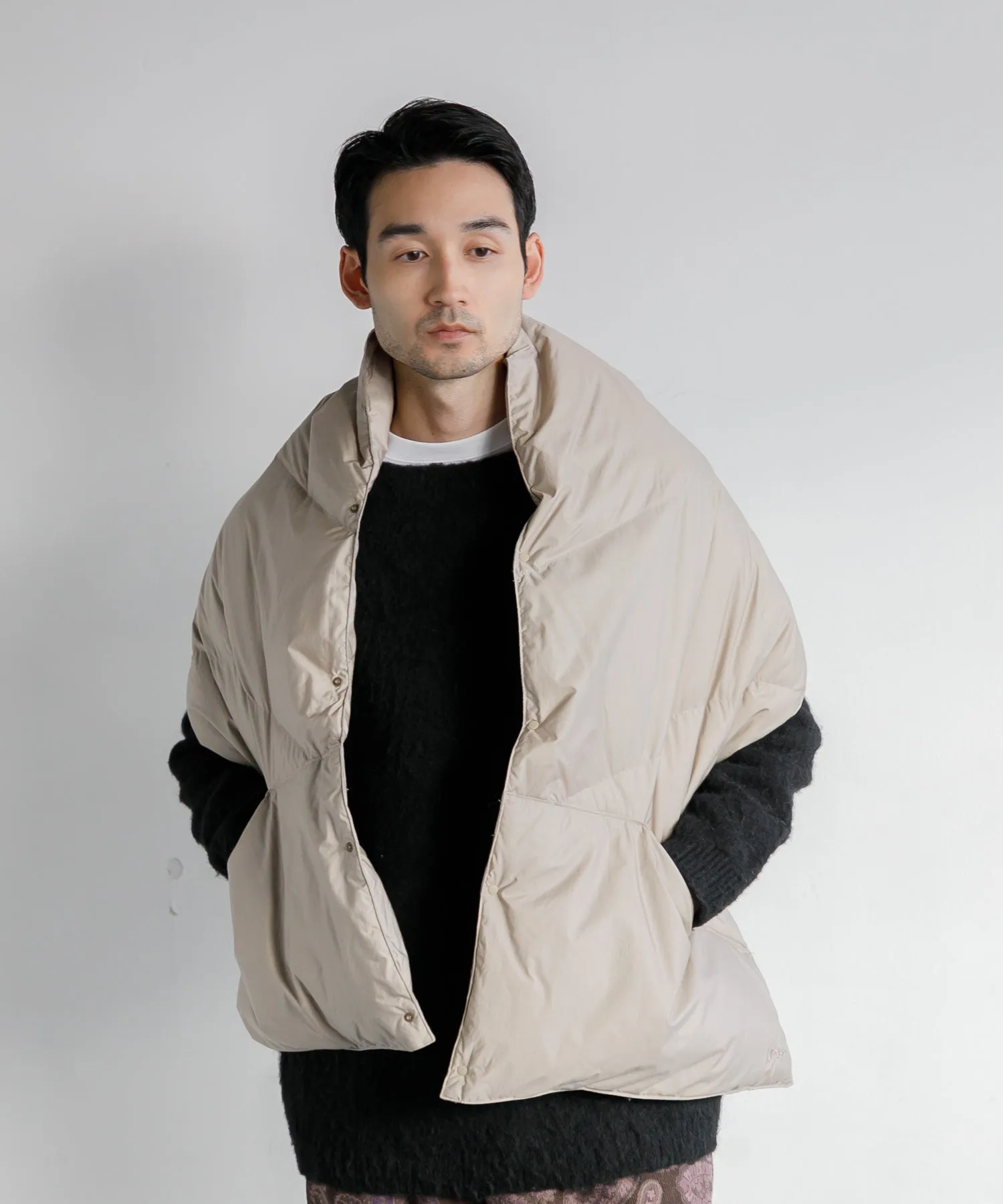 【MEN , WOMEN】NANGA DOWN PONCHO MUFFLER