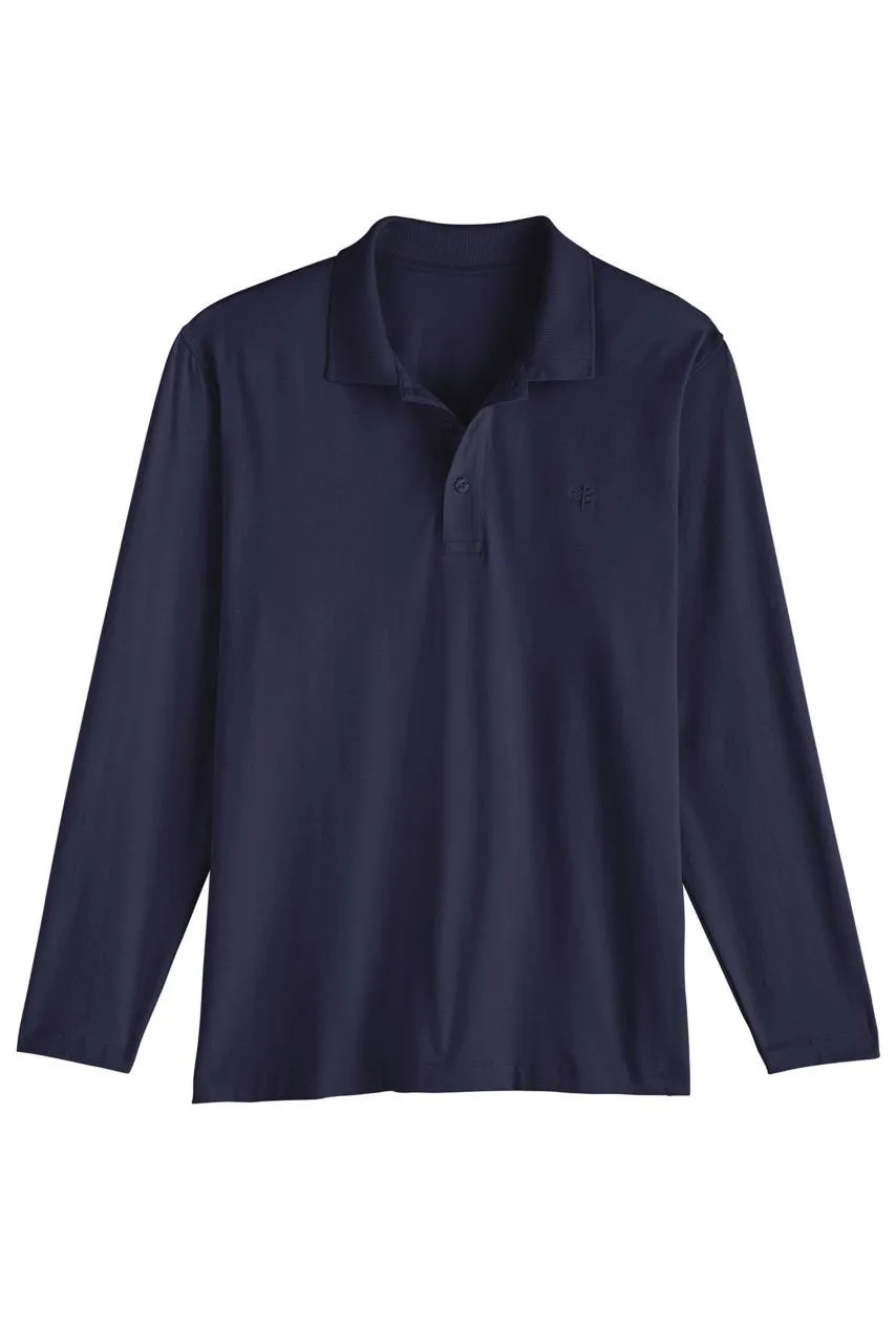 Men's Coppitt Long Sleeve Weekend Polo  |  Navy