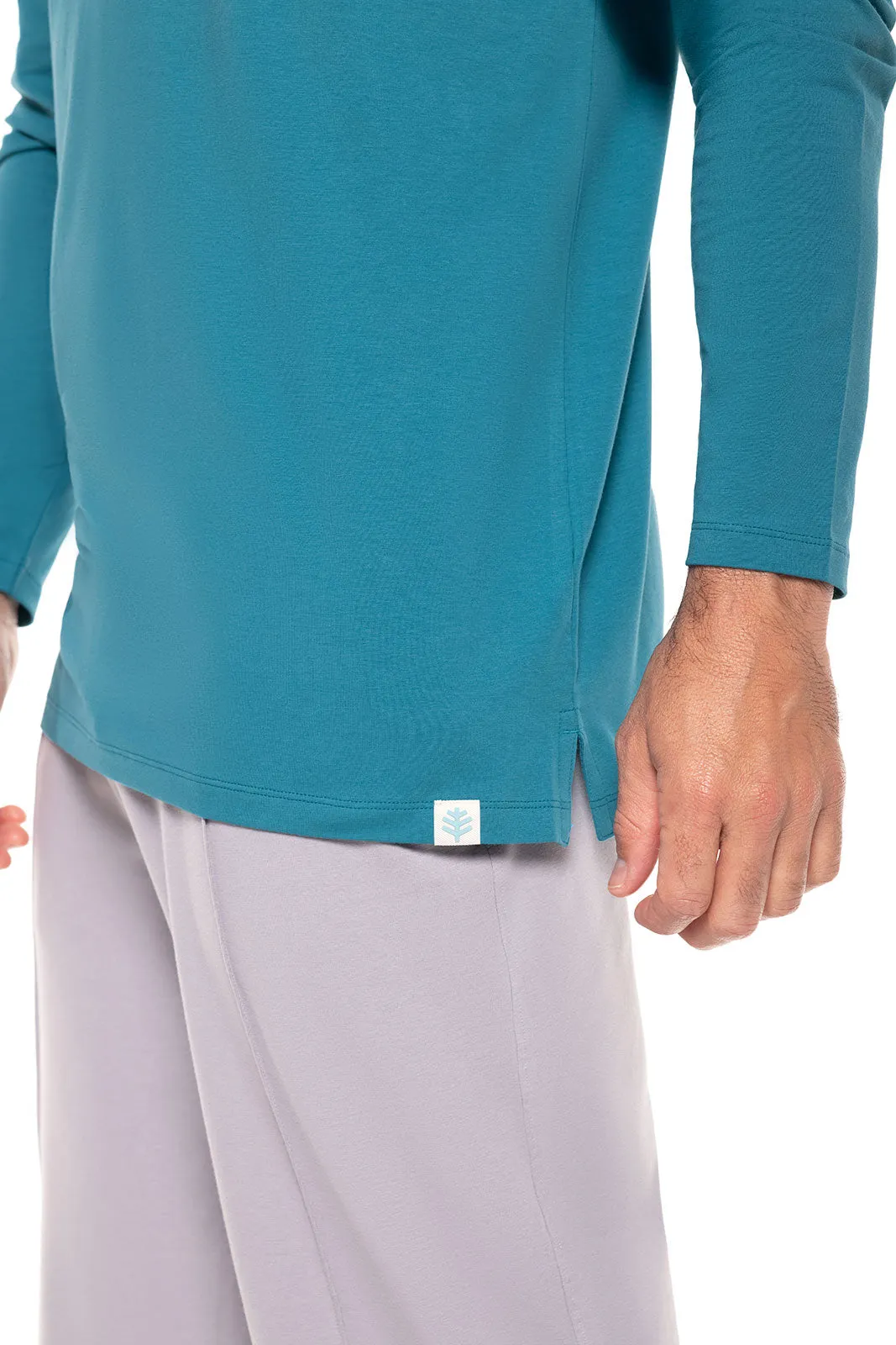 Men's Coppitt Long Sleeve Weekend Polo  |  Tahitian Teal