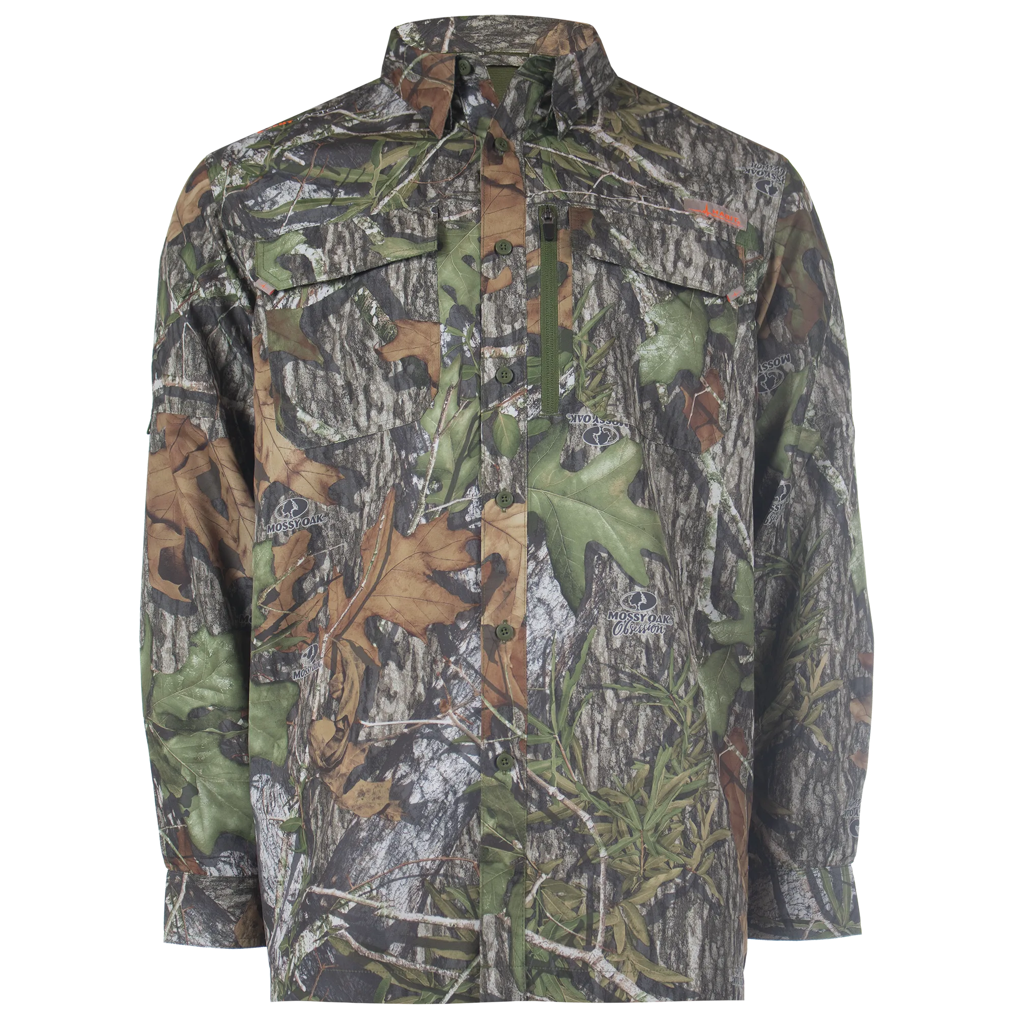 Men's Hatcher Pass Long Sleeve Camo Guide Shirt - Mossy Oak