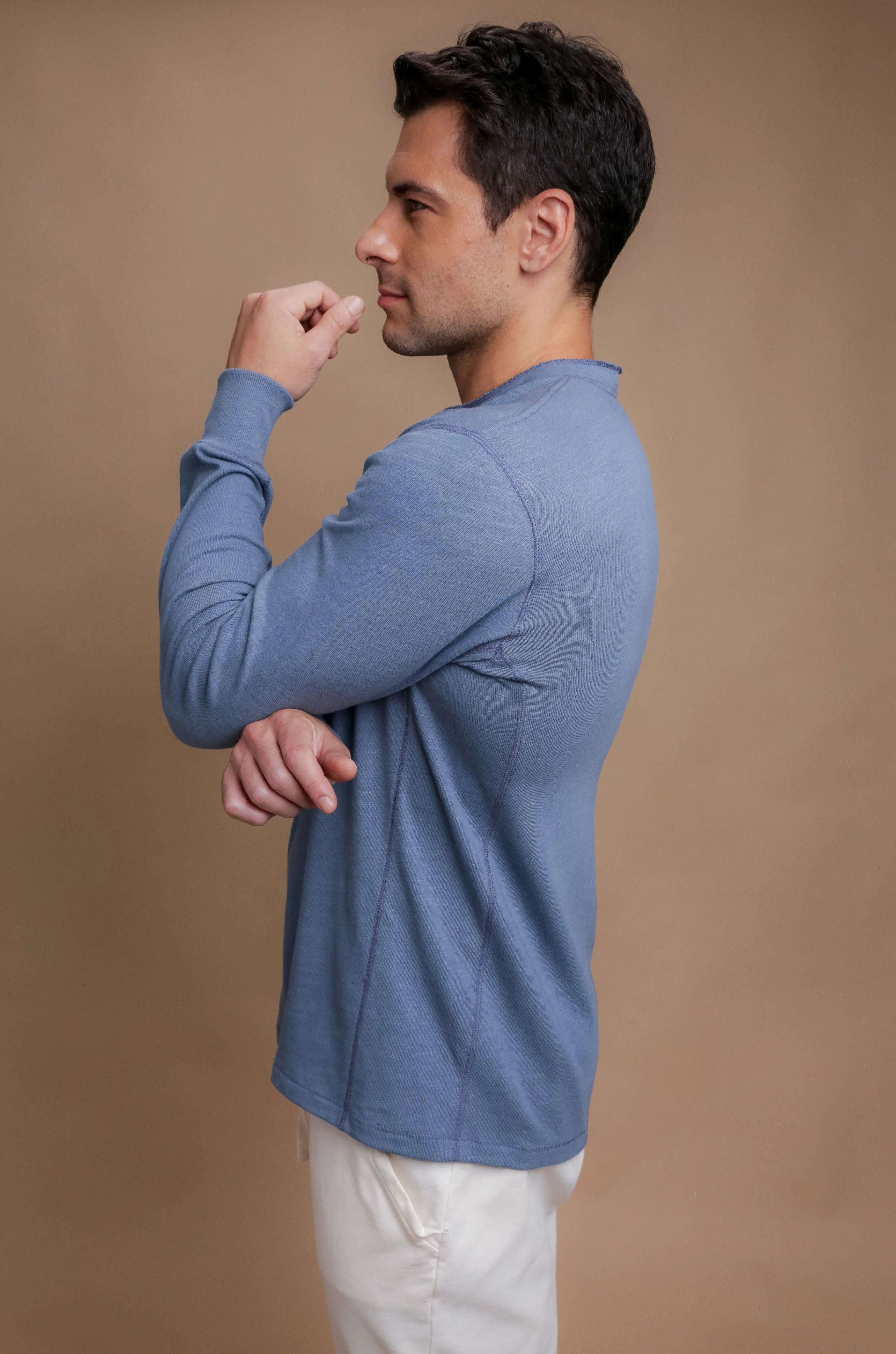 Men's Henley Long Sleeve Shirt