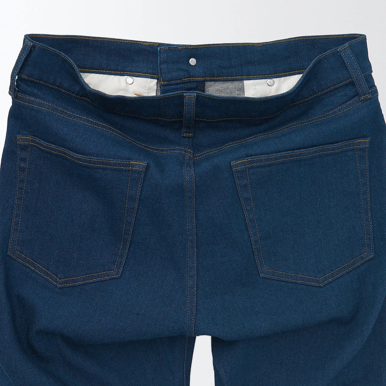 Men's Stretch Denim Slim Pants Blue (L 30inch / 76cm)