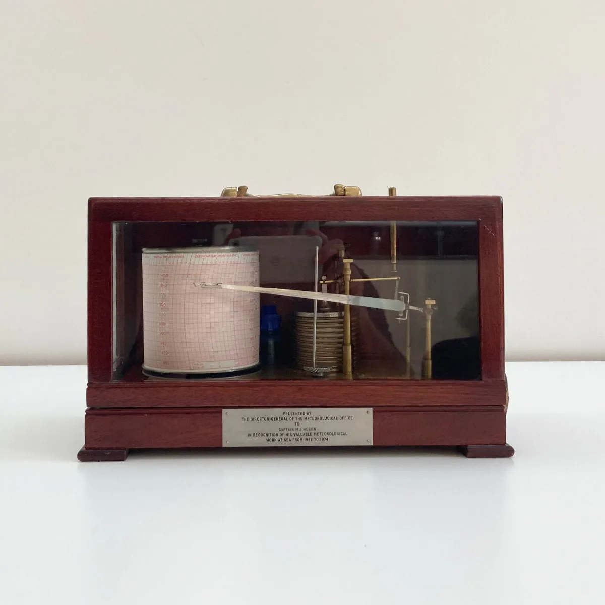 Met Office Presentation Barograph by Casella of London