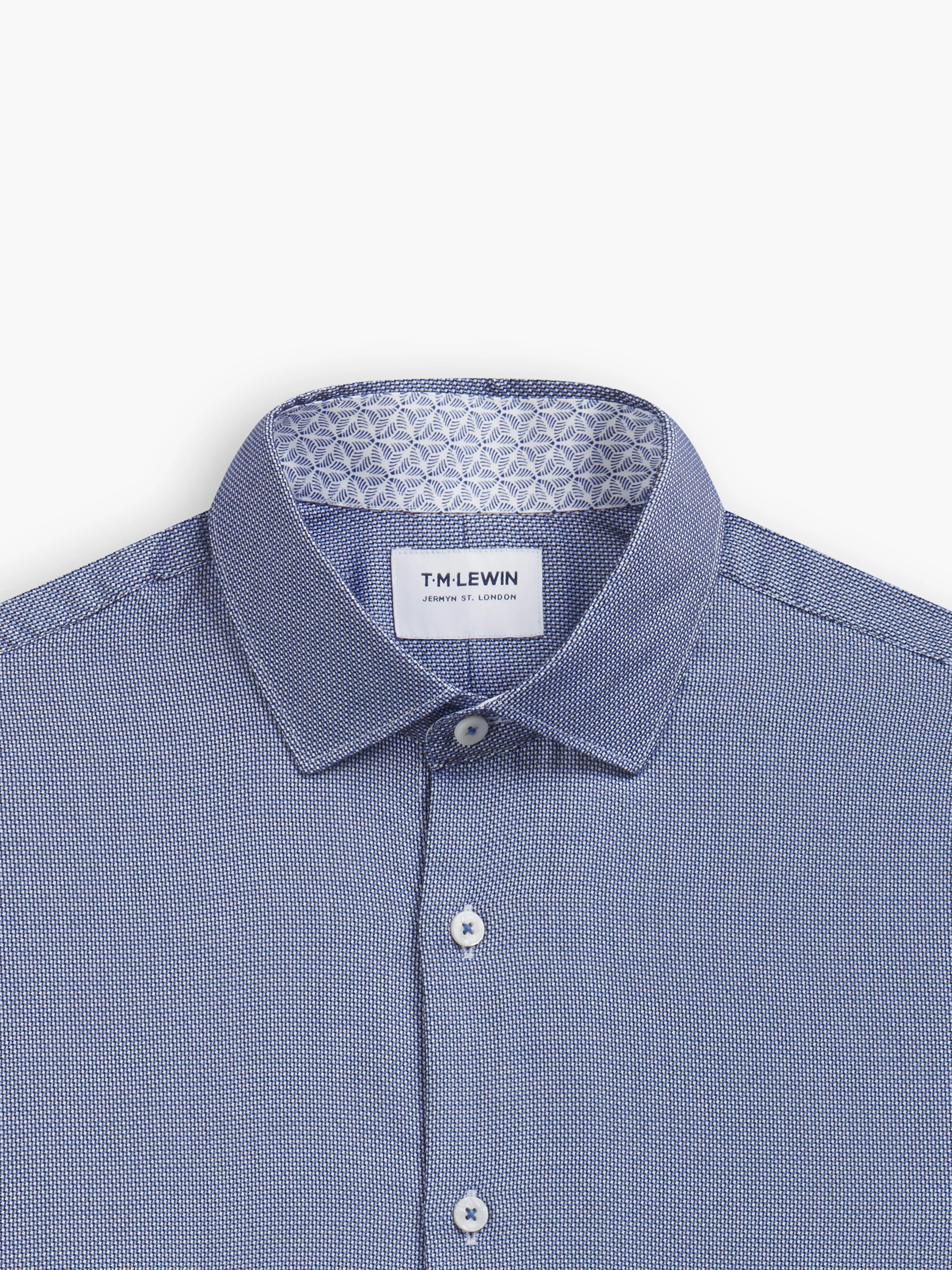 Micro Dogtooth Navy Shirt