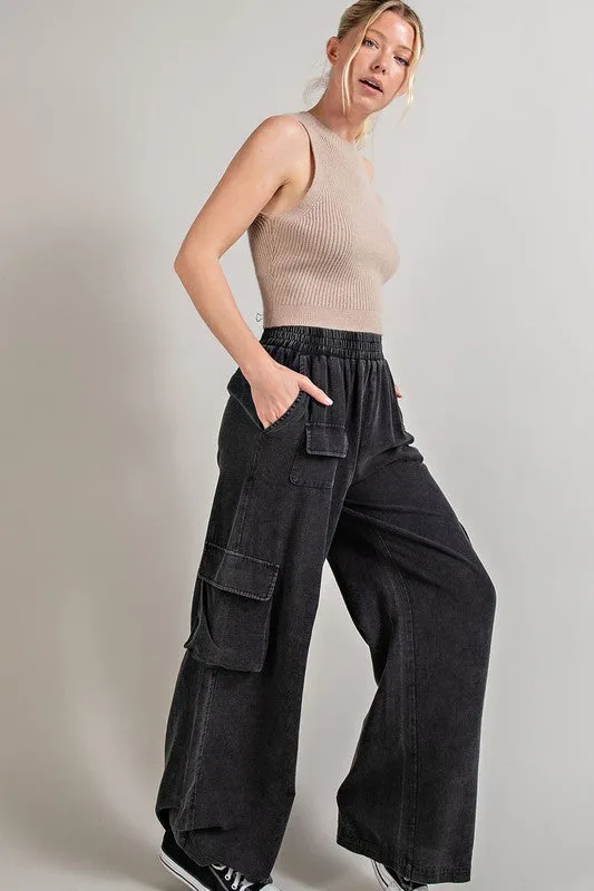 Mineral Washed Cargo Pants